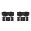 20Pcs Durable Black Rubber Foosball Table Rod Bumpers Replacement Set 1
