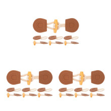 12Sets Vielseitige Horn-Knöpfe Holz Für Jacken Und