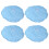 4Pcs Breathable Anti-Static Working Hat Blue Lightweight Durable Cap 1