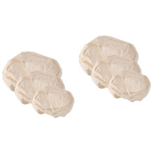 6Pcs Reusable Beige Bread Basket Cloth Liners Dough Baking Covers
