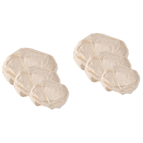 6Pcs Reusable Beige Bread Basket Cloth Liners Dough Baking Covers