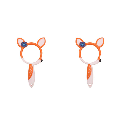 2Pièces Loupe Simple Mini Enfants ABS Orange Ergonomique