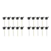 20Pièces Ardoise En Bois Pour Marquage Jardin DIY