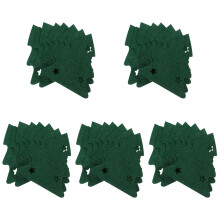 40Pcs Christmas Cutlery Pouch Bags Green Felt Tree Shape Party Decor