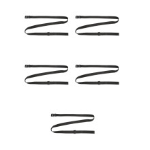 5Pcs Black Adjustable Utility Bag Straps with Buckle for Backpack Use