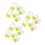 18Pcs Plastic Snow Globe Kit Yellow Clear Sphere for DIY Craft 1