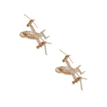 2Pcs Durable Bamboo Wooden 3D Imagination Enhancer