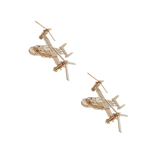 2Pcs Durable Bamboo Wooden 3D Imagination Enhancer