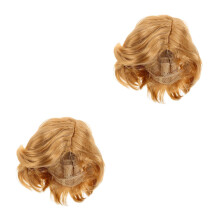 2Pièces Perruques Courtes Blond Costume Aspect Naturel