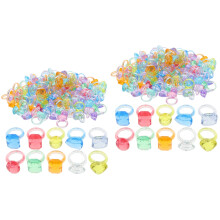 316Pcs Delicate Acrylic Kids Rings Lightweight Ring Jewelry for Girls