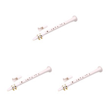 3St Kleine 8-Gat Saxofoon Wit Draagbaar Pocket Sax Instrument