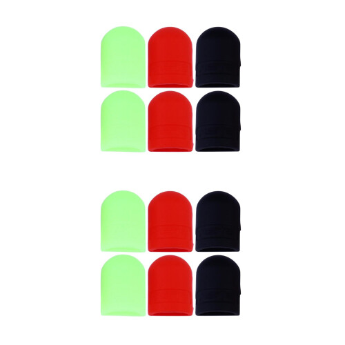 12Paires Silicone Noire Protecteur Levier Durable