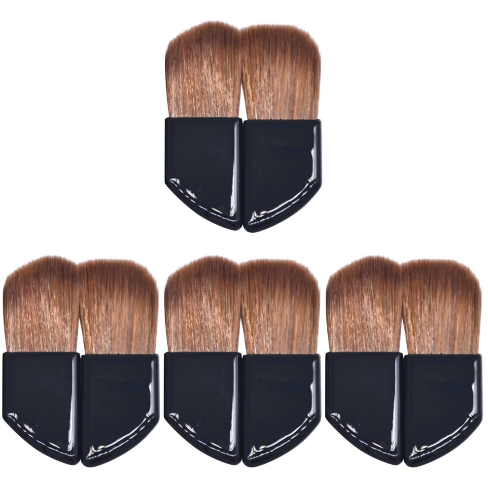 Iplusmile 8Pcs Assorted Color Nylon Foundation & Blush Brush Set For Travel