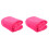2Pcs Durable Flannel Pet Blanket Rosy Color Soft Warm Bedding 1