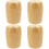 4Stk Robuster Bambus Zahnstocherhalter Und 1