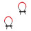 2Pièces Poignet Arc Ajustable Nylon Épais Pour Chasse Cible 9