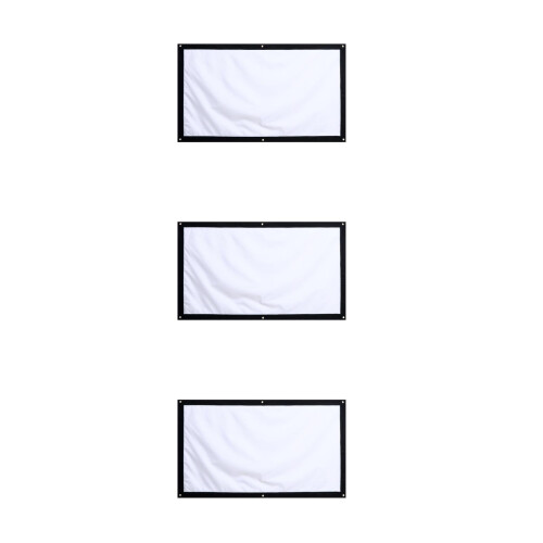 3Pièces Écran Projecteur Transparent Pliable Pour