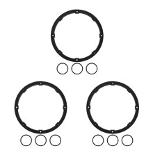 12Pièces Entretoises Universelles Haut-Parleurs Auto 6,5'' PVC Noir