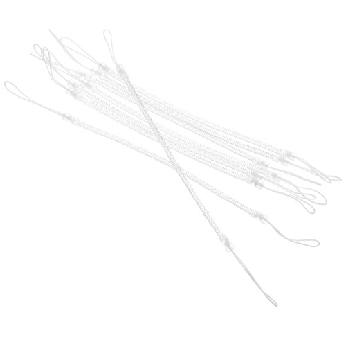 40Pcs White Wrist Strap Lanyard Plastic Spring Rope for Stylus Pen 1