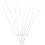 40Pcs White Wrist Strap Lanyard Plastic Spring Rope for Stylus Pen 3