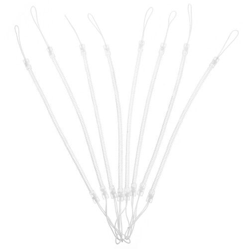 40Pcs White Wrist Strap Lanyard Plastic Spring Rope for Stylus Pen 2