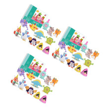 3Pièces Livre Découpé Papier Éducatif DIY Jouets Enfants