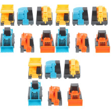 18Pcs Toddlers Construction Truck Toys Friction Powered Mini Vehicles