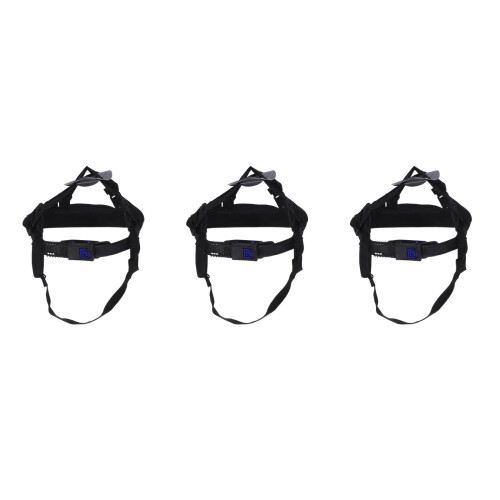 3Pièces Coussin Casque Chantier Réglable Insert Plastique Noir