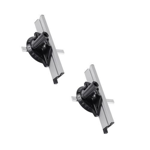2Ensembles Guide D'onglet Précis En Aluminium Noir Pour Scies