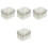 4Pcs Lightweight Denture Storage Case Braces Holder Black Plastic 1