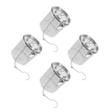 4Pcs Stainless Steel Kitchen Strainer Hamper with Hanging Hook