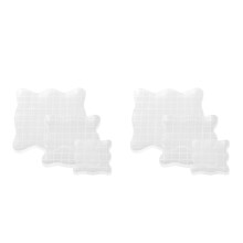 2Pcs Clear Stamping Blocks for Scrapbooking Crafts with