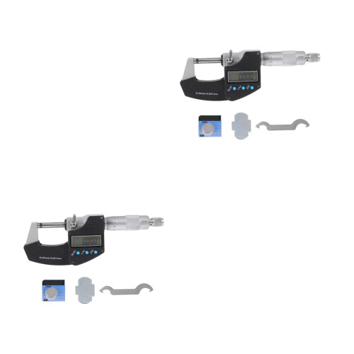 2Pièces Micromètre Vis Outil Mesure Portable