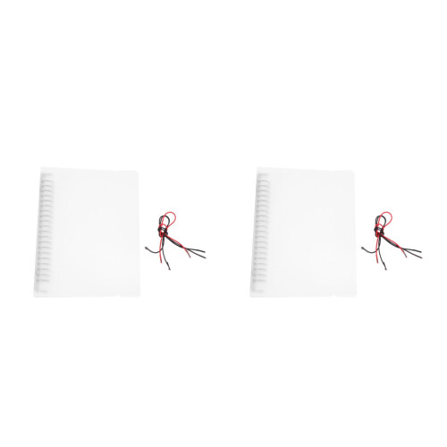 2Pièces Cache Cahier En PP Résistant Et Lisse
