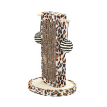 Jouet Griffoir Pour Chat En Sisal Avec Balles, Design Léopard
