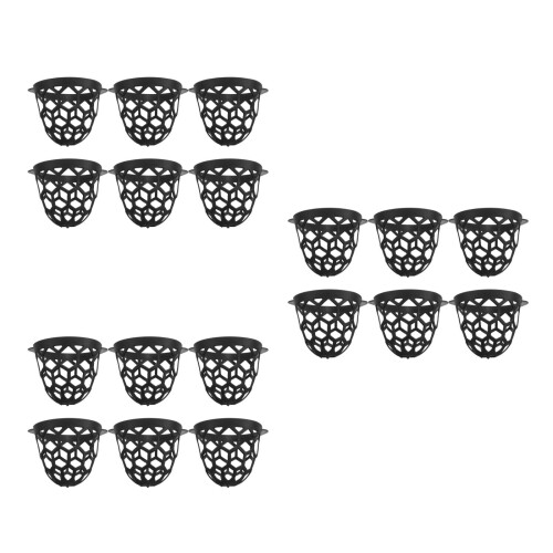 18Pcs Black Tpe Durable Billiard Storage Basket for Pool Table Pockets