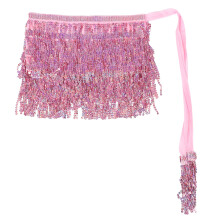 Accessoire Danseuse Rose Ceinture À Paillettes Et