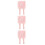 3Pcs Pink Wall Key Hooks ABS Smart Reminder Home Utility Alert 1