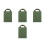 4Pcs Olive Green Yoga Sandbag Set Durable Canvas Handle for Training 4