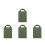 4Pcs Olive Green Yoga Sandbag Set Durable Canvas Handle for Training 5