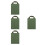4Pcs Olive Green Yoga Sandbag Set Durable Canvas Handle for Training 6