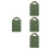 4Pcs Olive Green Yoga Sandbag Set Durable Canvas Handle for Training 7