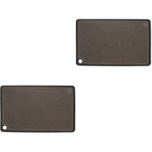 2Pcs Wear-Resistant Black Plastic Cutting Boards Home Kitchen Tool