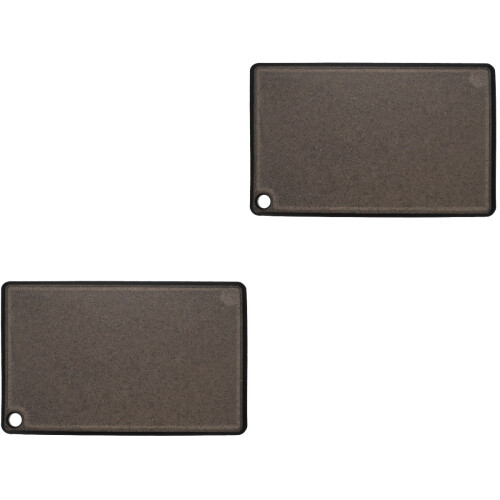 2Pcs Wear-Resistant Black Plastic Cutting Boards Home Kitchen Tool