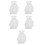5Pcs Soft Chiffon Fake Collar Medieval Style Decorative Suit Accessory 1