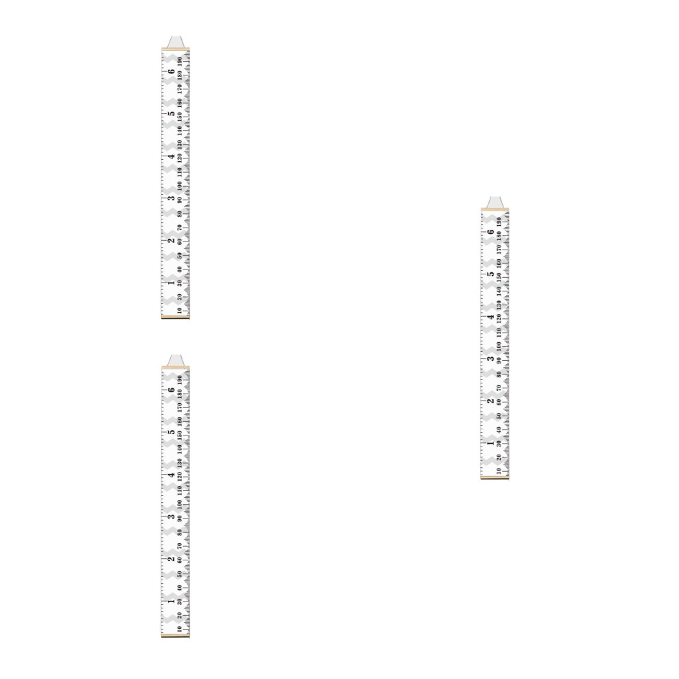 3Pcs Hanging Wood Height Ruler Growth Chart For Kids Artibetter