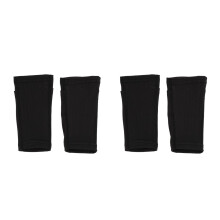 2Paires Protège-Mollets Noir En Nylon Résistant Pour Football Sport