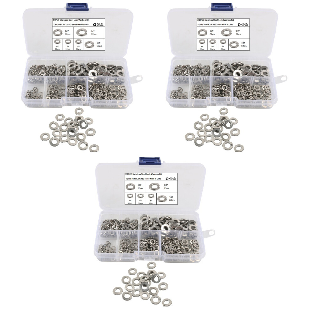 Photos - Nail / Screw / Fastener 1050Pcs Stainless Steel Washers Assortment for General Repair Silver