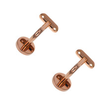 2Pièces Fixations Main Courante Acier Inoxydable Rose Or Usage Maison