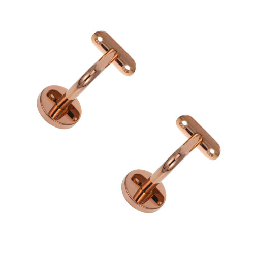 2Pièces Fixations Main Courante Acier Inoxydable Rose Or Usage Maison
